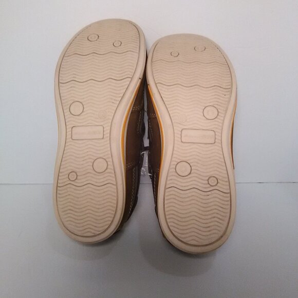 American Eagle Boys Loafers Tie Lace Color Brown Casual Dress Shoe Size … - Picture 3 of 12